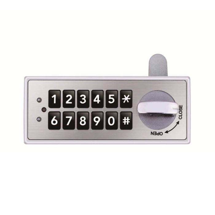 Keypad lock storage cabinet